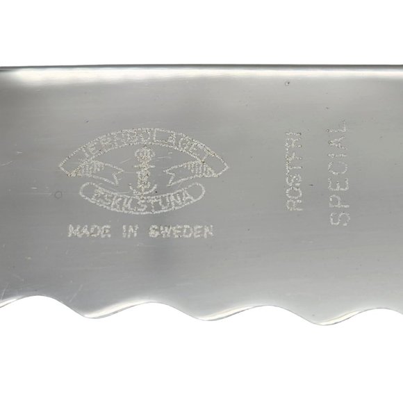 Vintage Jernbolaget Eskilstuna Disiree Knife Fork Sharpener Set SS Wood Sweden - Picture 6 of 13